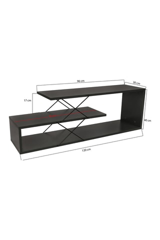 Meuble TV Zig zag - 120 x 40 x 30 cm