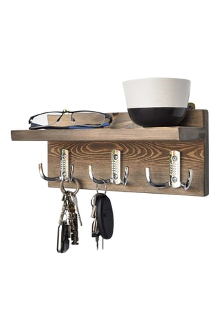 Etagère murale 2 niveaux Naturel