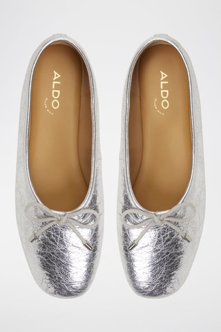 Geitenleren Ballerina's Joselie - Zilverkleurig