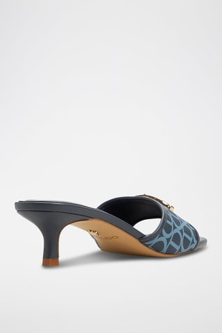 Muiltjes met Hak Coteazur - Marineblauw