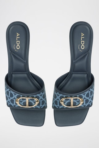 Muiltjes met Hak Coteazur - Marineblauw