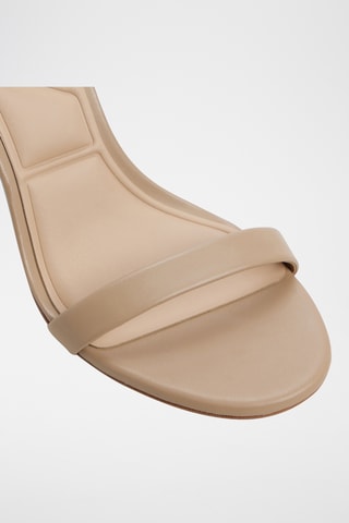 Leren Sandalen met hak Dralethiel - Beige