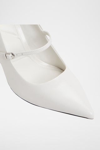 Leren Mary Janes met Hak Eledeladar - Wit