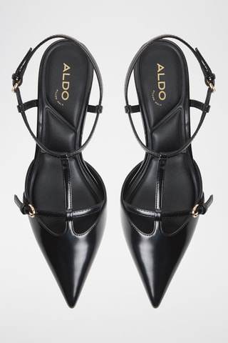 Gelakte Saloméschoenen met Hak Galatrix - Zwart