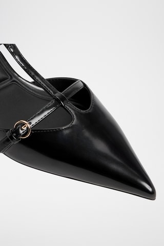 Gelakte Saloméschoenen met Hak Galatrix - Zwart