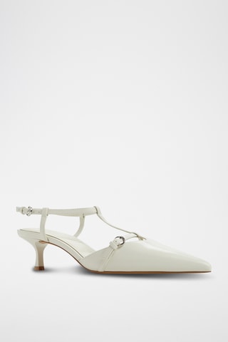 Gelakte Saloméschoenen met Hak Galatrix - Wit