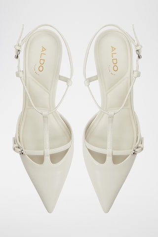 Gelakte Saloméschoenen met Hak Galatrix - Wit