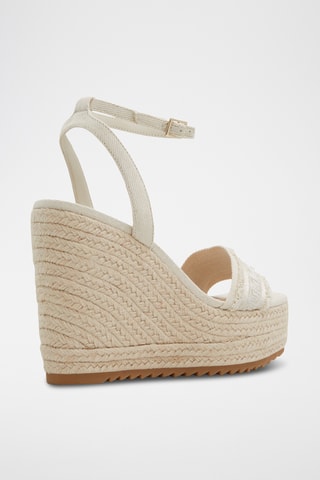 Sandales compensées Aberitram - Beige