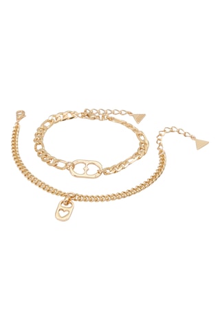 2 Armbanden Lovecaps - Goudkleurig