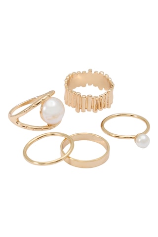 5 Ringen Adweli - Goudkleurig