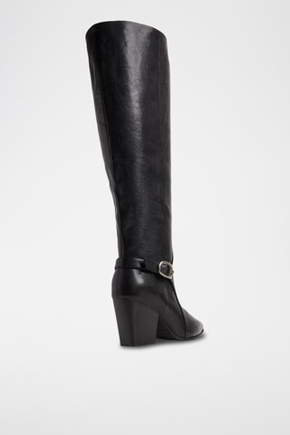 Leren Laarzen Saddle-Wc - Zwart