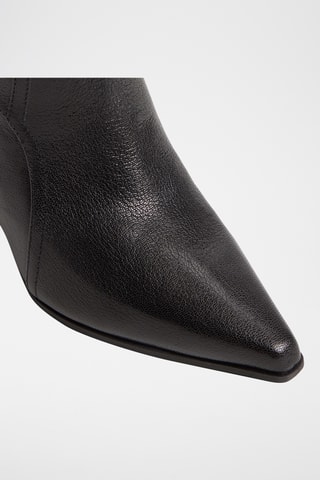 Leren Laarzen Saddle-Wc - Zwart