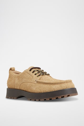 Derbys montants en cuir Bastian - Beige