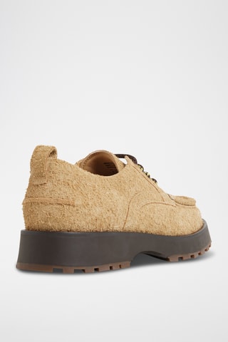 Derbys montants en cuir Bastian - Beige