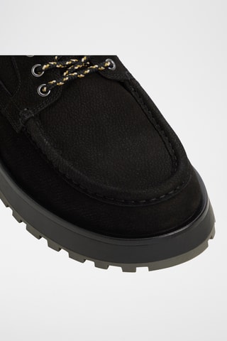 Derbys plateformes en cuir Bastian - Noir