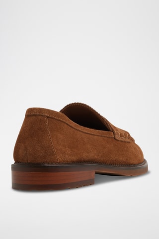 Leren Mocassins Melville-In - Bruin