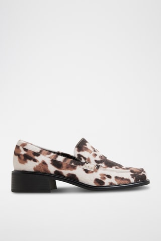 Mocassins met Hak Sloanee - Beige