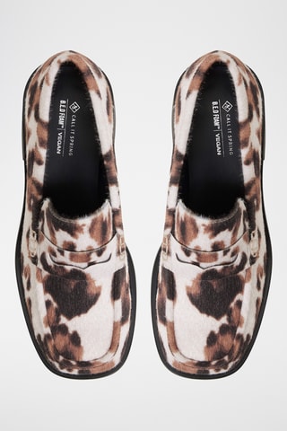 Mocassins met Hak Sloanee - Beige