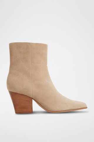 Leren Enkellaarzen Shanah - Beige