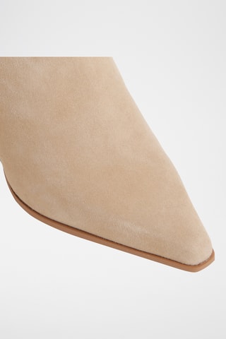 Leren Enkellaarzen Shanah - Beige