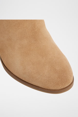 Leren Enkellaarzen Noemia - Beige