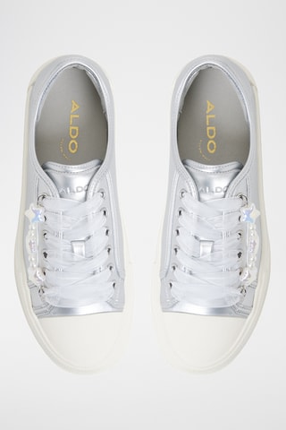 Baskets plateformes Rayes - Argenté