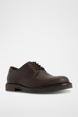 Derbys en cuir Geoff - Marron