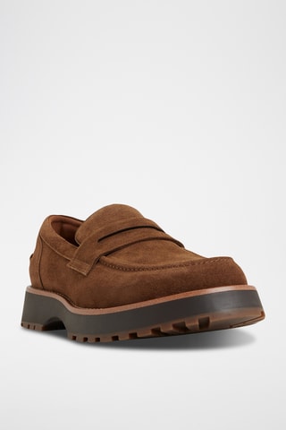 Mocassins plateformes en cuir Kole - Marron