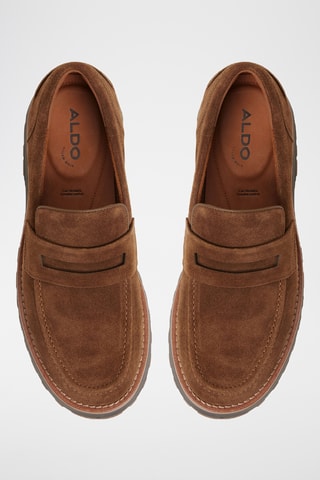 Mocassins plateformes en cuir Kole - Marron