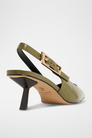 Escarpins vernis Nealie - Kaki