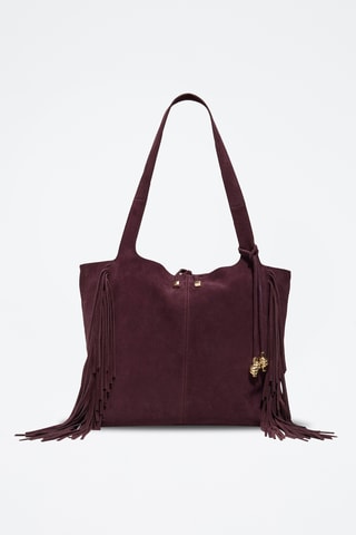 Leren Shopper Arrow - Bordeauxrood