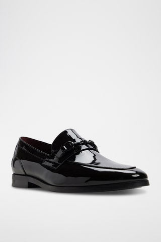 Mocassins vernis en cuir Samuel - Noir
