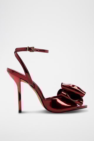 Sandalen met Hak Tinsletta - Metallic Rood