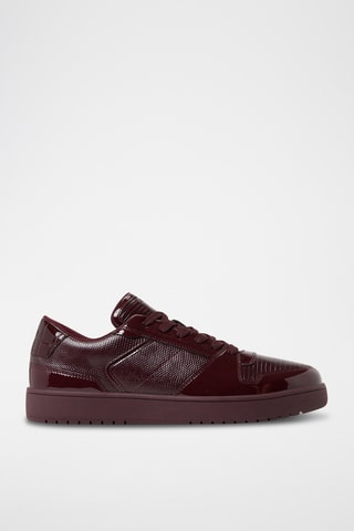 Gelakte Sneakers Zethan - Bordeauxrood
