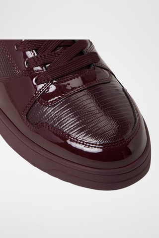 Gelakte Sneakers Zethan - Bordeauxrood