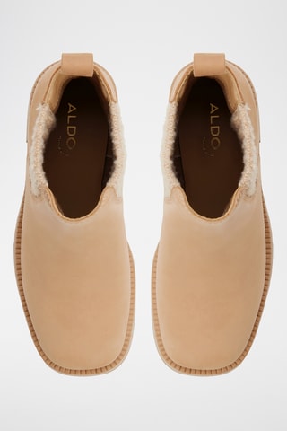 Leren Enkellaarzen Anneliese - Beige