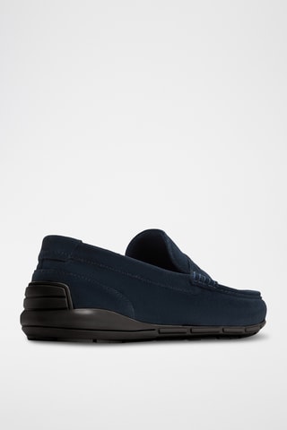 Mocassins en cuir Gwud-In - Bleu marine