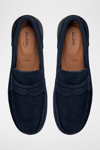 Mocassins en cuir Gwud-In - Bleu marine