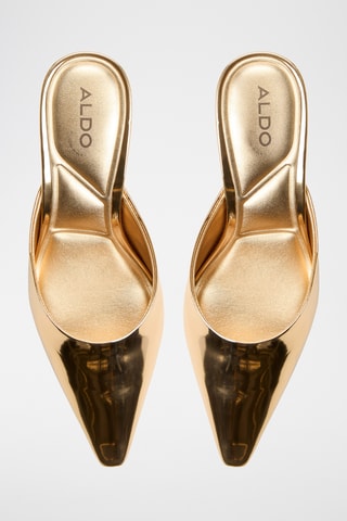 Mules à talons vernies Goldenlight - Doré