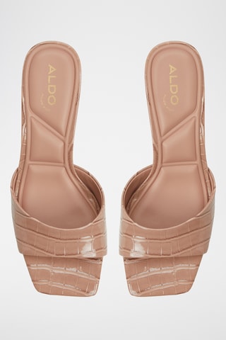 Mules à talons vernies Enchanting - Beige