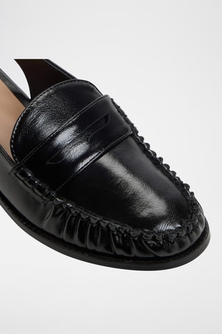 Gelakte Mocassins Muriel - Zwart