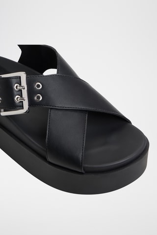 Sandales plateformes Naluu - Noir