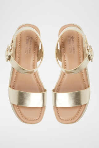 Sandales compensées Memphis - Doré