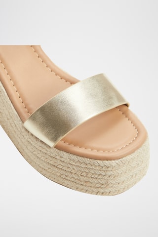 Sandales compensées Memphis - Doré