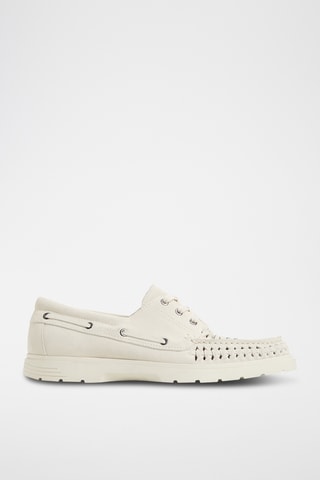 Leren Bootschoenen Mikal - Ivoorkleurig