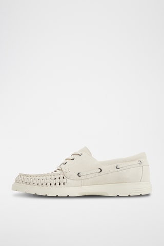 Leren Bootschoenen Mikal - Ivoorkleurig