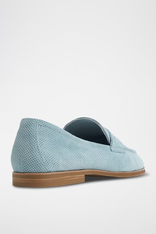 Leren Mocassins Journey - Lichtblauw