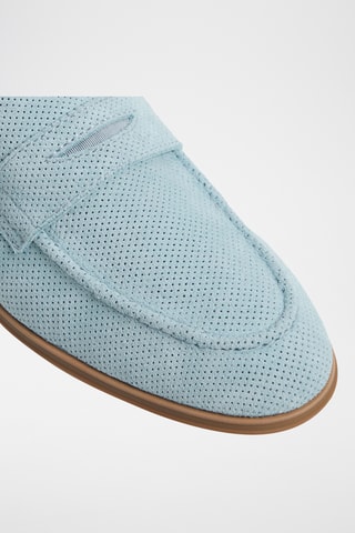 Leren Mocassins Journey - Lichtblauw