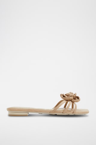 Leren Muiltjes Wildbloom - Beige