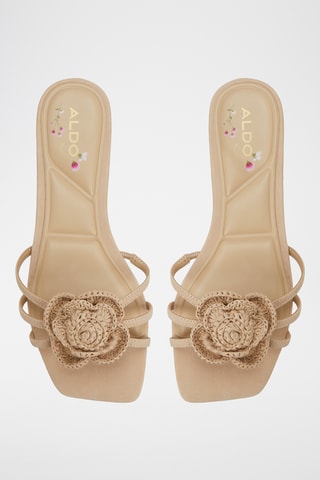 Leren Muiltjes Wildbloom - Beige